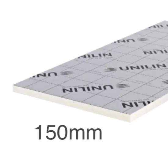 150mm Unilin XT/PR-UF PIR Rigid Insulation Board | 1200mm X 2400mm ...